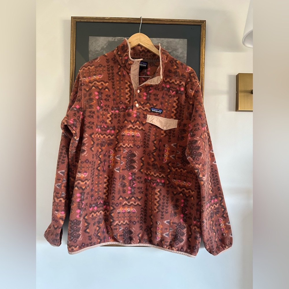Patagonia Lightweight Synchilla Snap-T Fleece Pullover Women’s sz XL - Like New! - Picture 2 of 10